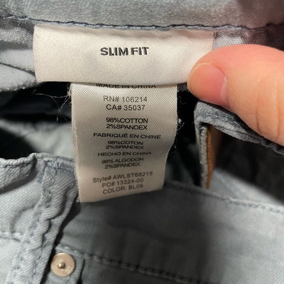 Joes Jeans Slim Fit Chinos Icy Blue Gray Mens Size 34 - Picture 5 of 8